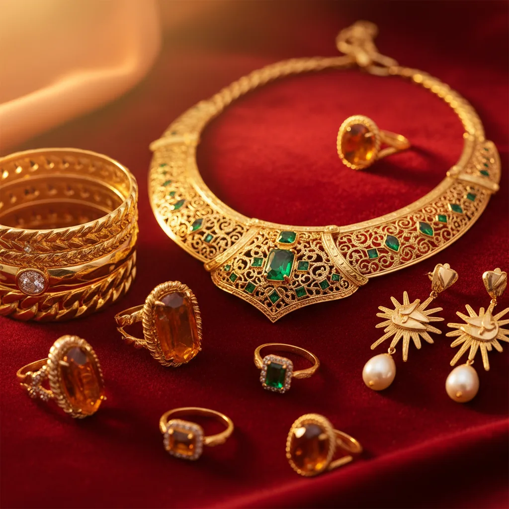 Exquisite gold jewellery from Mazimo, showcasing fine craftsmanship and elegant designs.