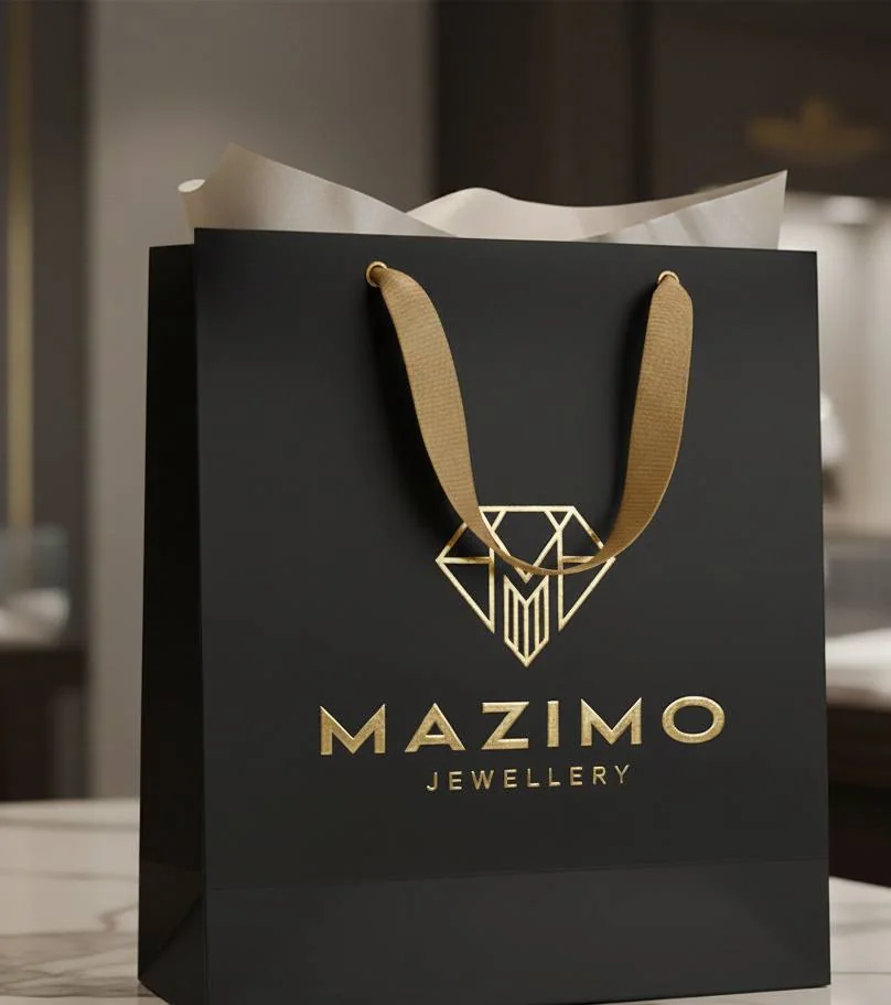MAZIMO packaging and certificate card